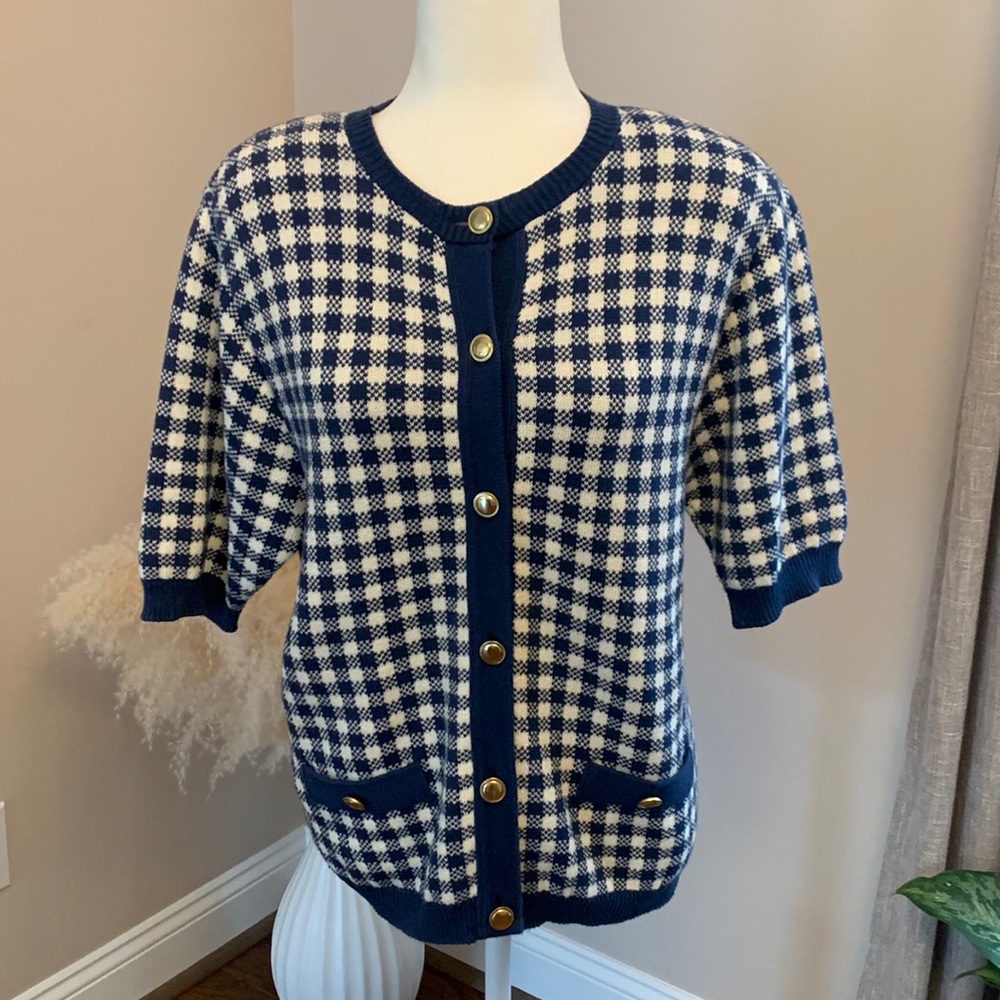 Country Sophisticates by Pendleton Portland, Oregon short- sleeve cardigan